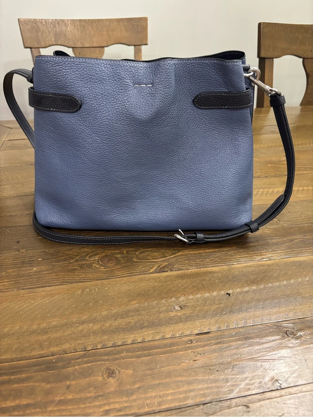 Coach Hanna Pebble Leather Shoulder Bag